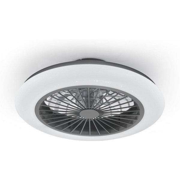 Reality Leuchten LED Deckenleuchte Stralsund Deckenventilator, CCT - über Fernbedienung, Dimmfunktion, Memoryfunktion, Nachtlichtfunktion, Timerfunktion, Ventil
