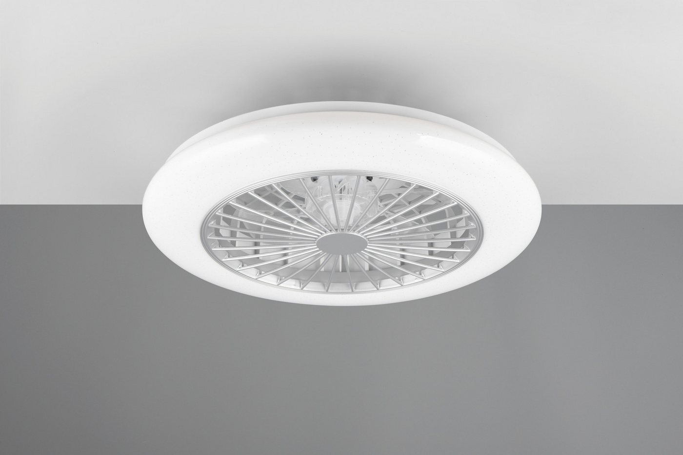Reality Leuchten LED Deckenleuchte Stralsund Deckenventilator, Farbwechsel, Memoryfunktion, Nachtlichtfunktion, Timerfunktion, Ventilatorfunktion, LED fest inte – Bild 3 von 5