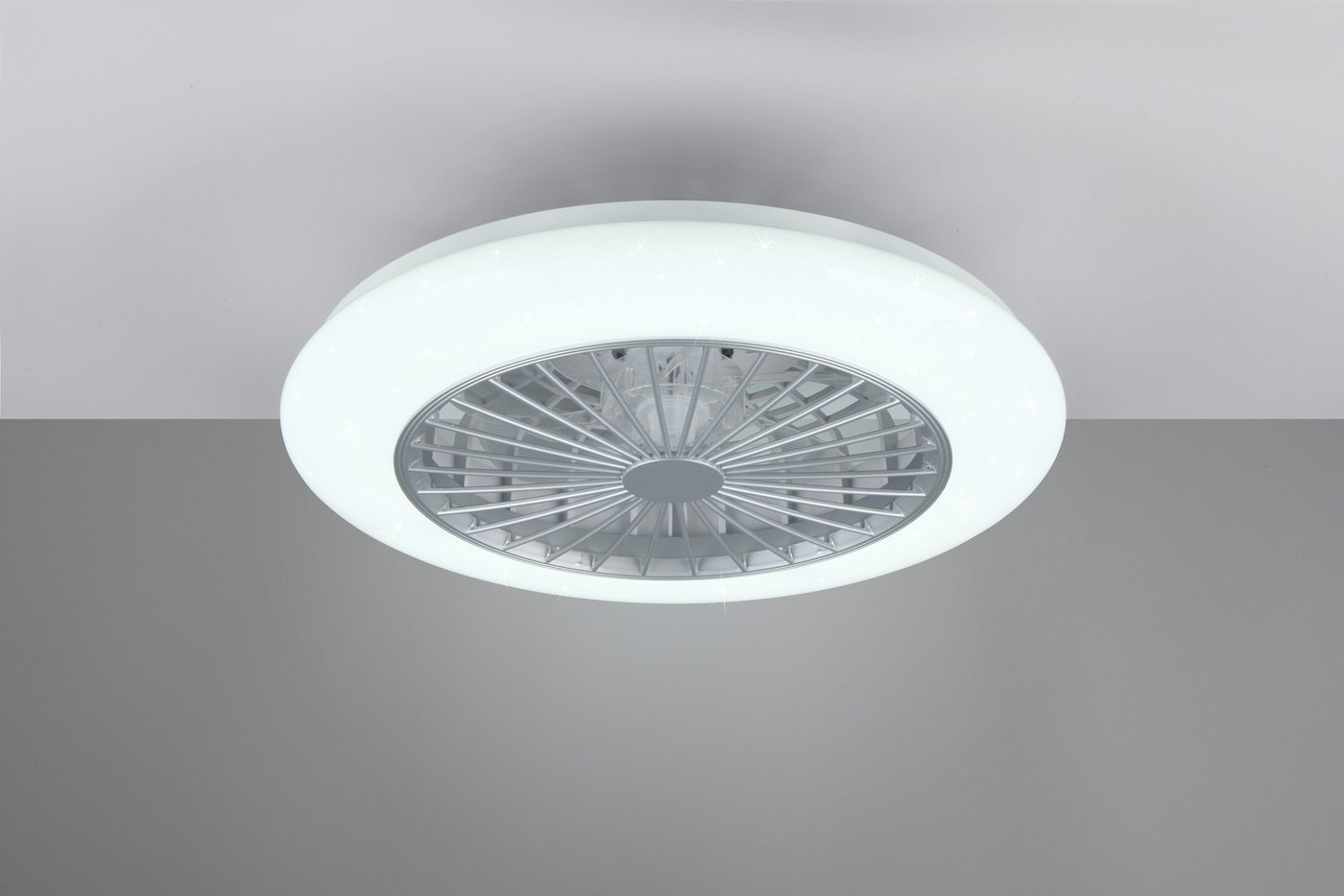 Reality Leuchten LED Deckenleuchte Stralsund Deckenventilator, Farbwechsel, Memoryfunktion, Nachtlichtfunktion, Timerfunktion, Ventilatorfunktion, LED fest inte – Bild 4 von 5