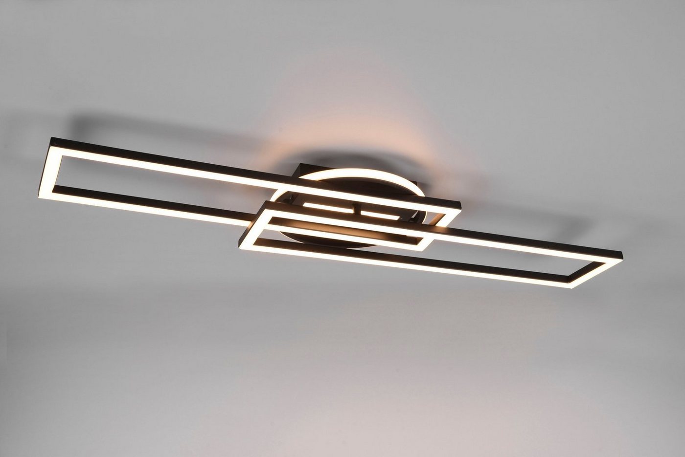 Reality Leuchten LED Deckenleuchte Twister, CCT - über Fernbedienung, Dimmfunktion, Farbwechsel, LED fest integriert, warmweiß - kaltweiß, Deckenlampe 4500 Lume – Bild 2 von 5