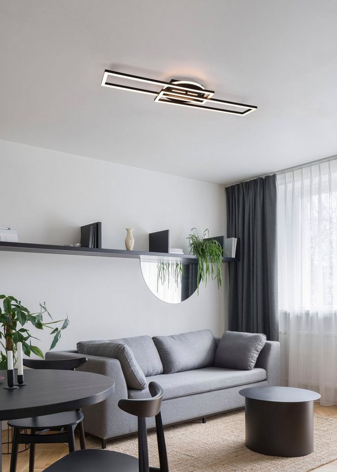 Reality Leuchten LED Deckenleuchte Twister, CCT - über Fernbedienung, Dimmfunktion, Farbwechsel, LED fest integriert, warmweiß - kaltweiß, Deckenlampe 4500 Lume – Bild 3 von 5