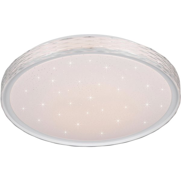 Reality Leuchten LED Deckenleuchte VARDA, LED Deckenlampe 24W 2500 Lumen, CCT 2700-6500K, Fernbedienung, CCT - über Fernbedienung, Dimmfunktion, Memoryfunktion,
