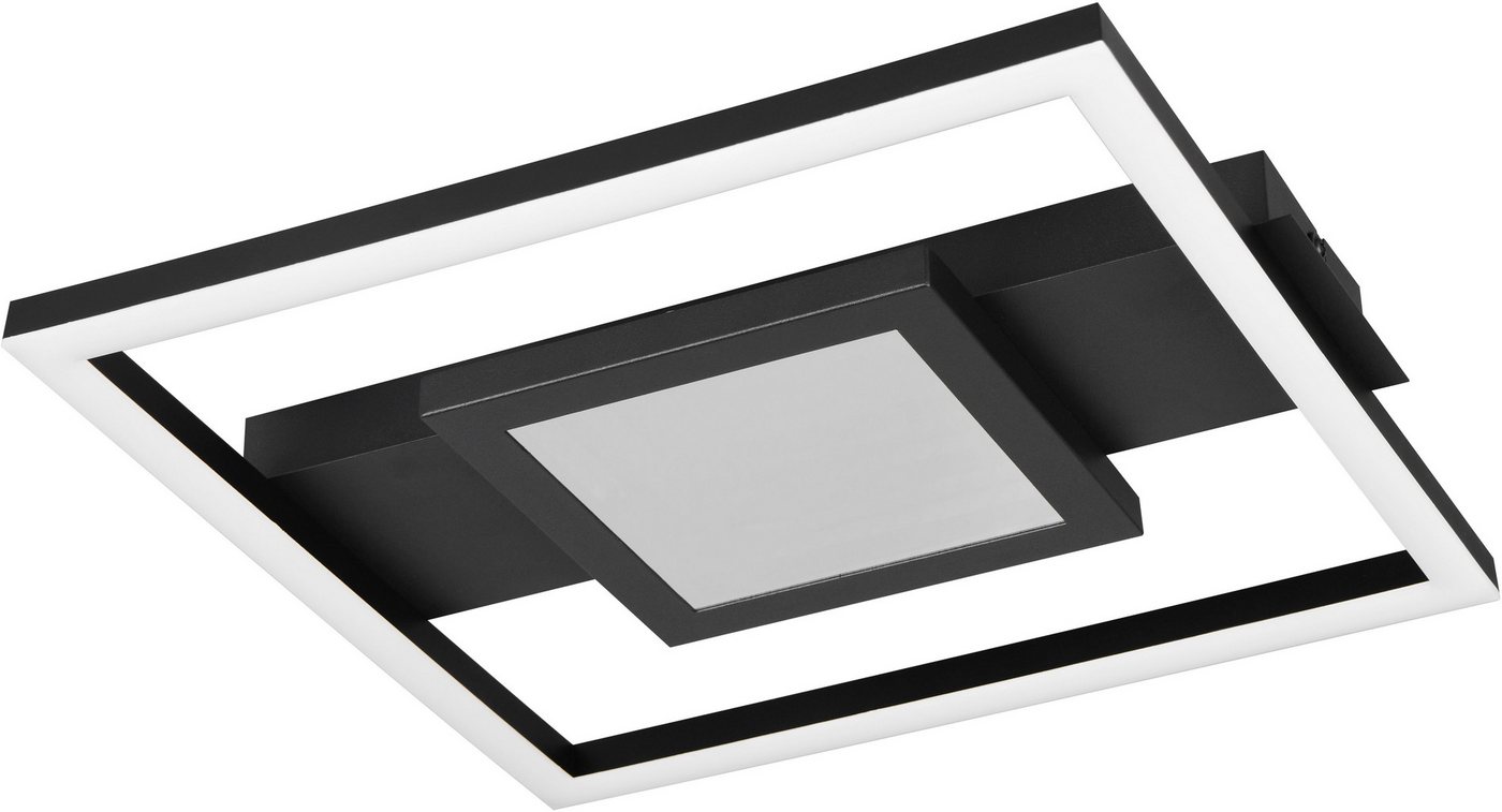 Reality Leuchten LED Deckenleuchte WHEELER, LED Deckenlampe 16W 2000 Lumen 3000K warmweißes Licht, LED fest integriert, Warmweiß, Lichteffekte mit Spiegelfolie, – Bild 2 von 5