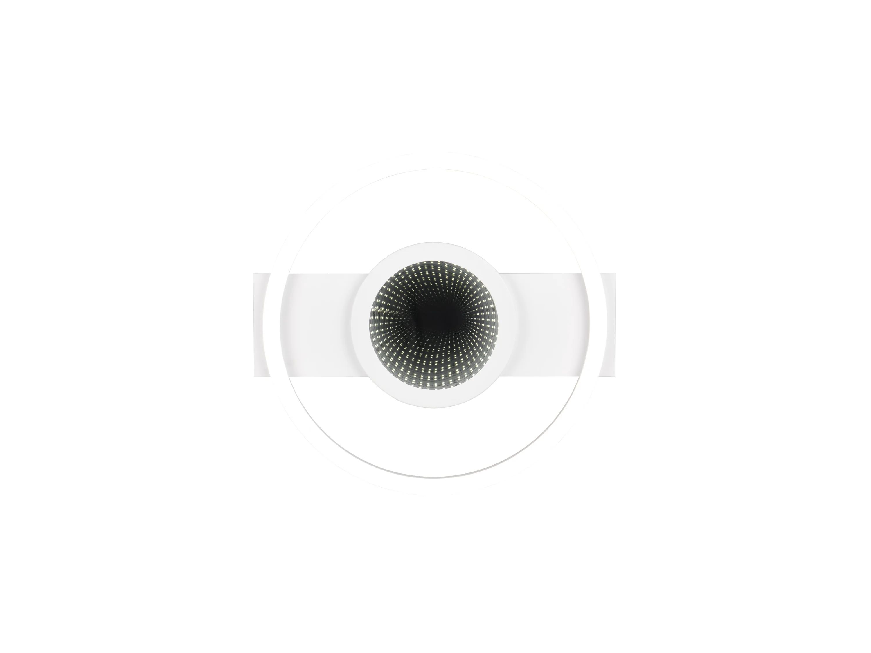 REALITY LEUCHTEN LED Deckenleuchte Wheeler Infinity Mirror Effekt (Weiß matt, 5 cm) – Bild 4 von 4