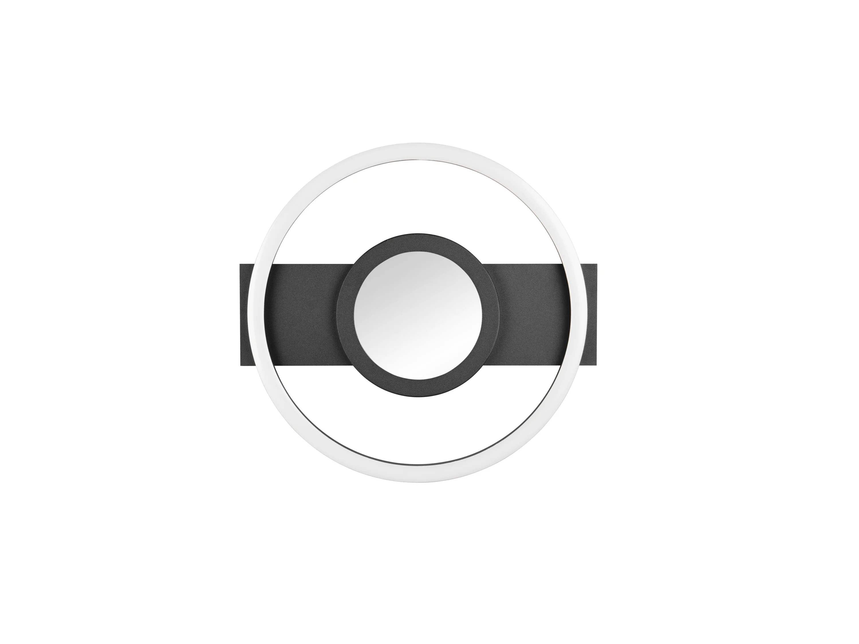 REALITY LEUCHTEN LED Deckenleuchte Wheeler Infinity Mirror Effekt (Schwarz matt, 5 cm) – Bild 4 von 4