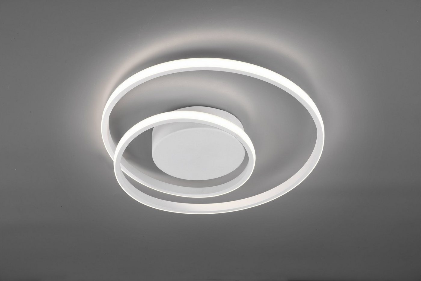 Reality Leuchten LED Deckenleuchte Zibal, Dimmfunktion, LED fest integriert, Warmweiß, Switch Dimmer, dimmbar über Wandschalter (100%/50%/25), Wohnzimmer – Bild 3 von 5