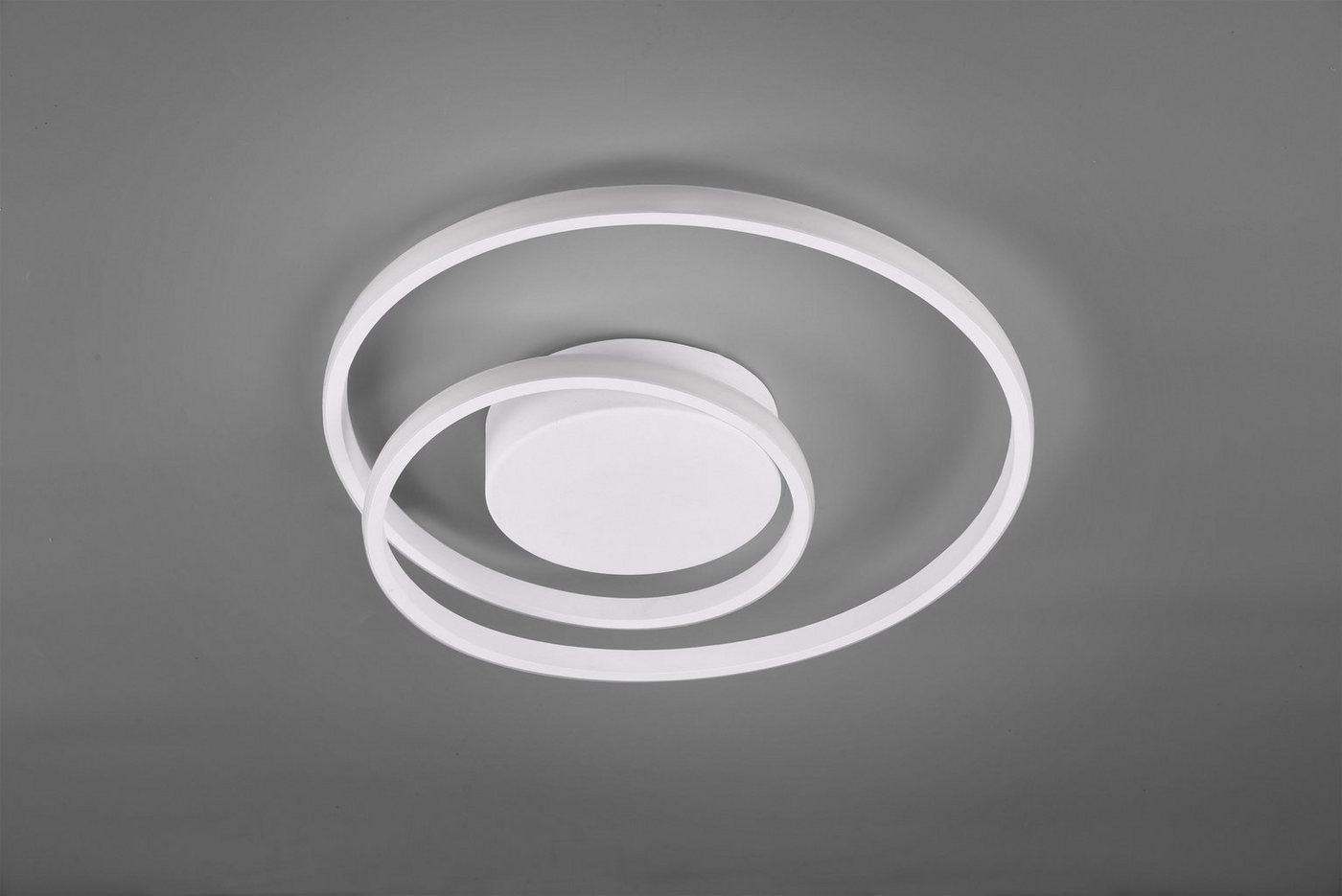 Reality Leuchten LED Deckenleuchte Zibal, Dimmfunktion, LED fest integriert, Warmweiß, Switch Dimmer, dimmbar über Wandschalter (100%/50%/25), Wohnzimmer – Bild 4 von 5