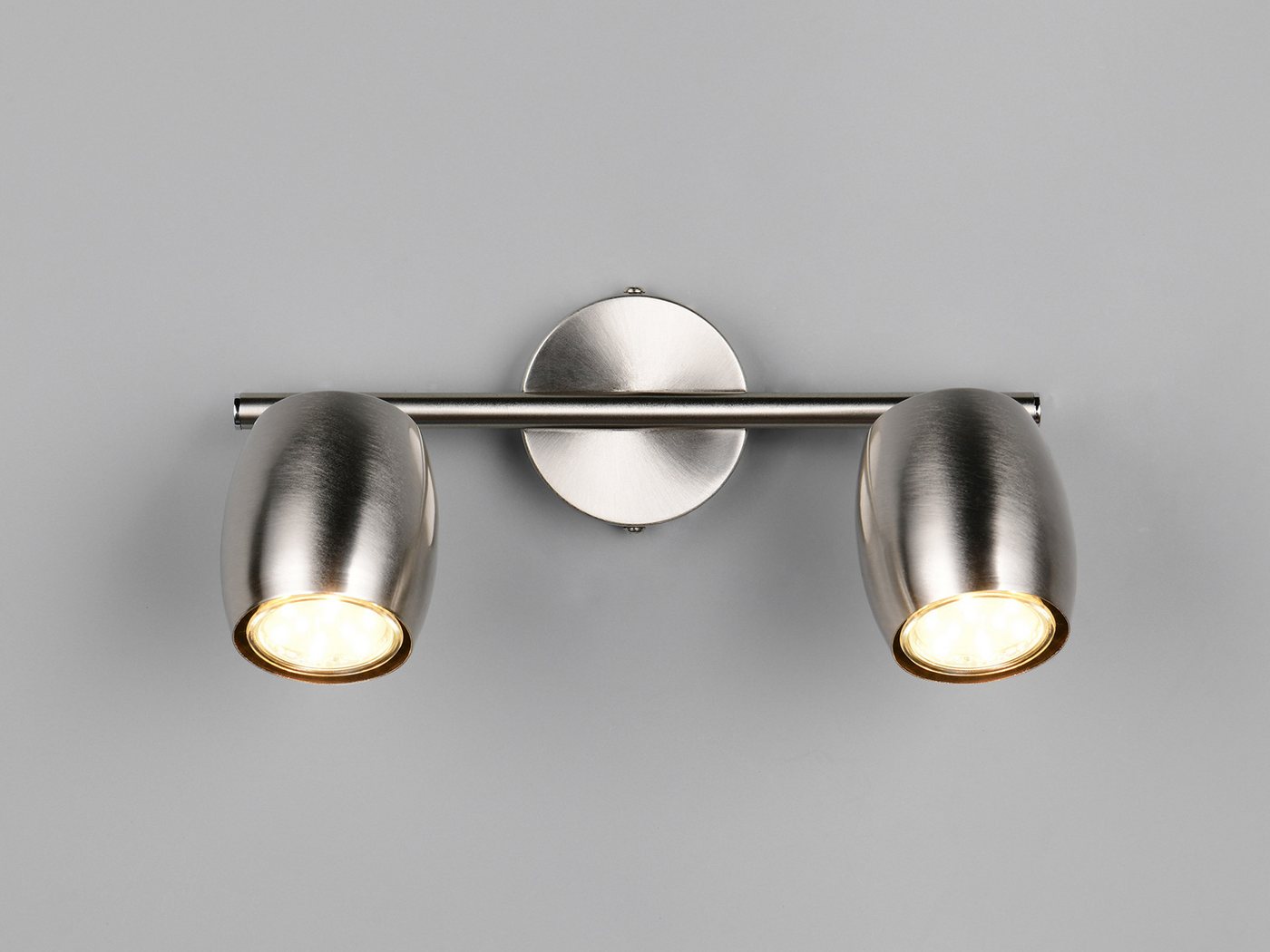 Reality Leuchten LED Deckenstrahler, Dimmfunktion, LED wechselbar, Warmweiß, Innen Strahler mit 2 schwenkbaren Spots für die Decke, Breite 27,5cm – Bild 4 von 5