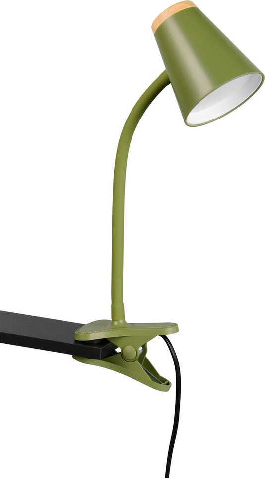 Reality Leuchten LED Klemmtischleuchte PONGO, LED Klemmleuchte mit Kabel und Kippschalter, 4,5W 500 Lumen, Ein-/Ausschalter, LED fest integriert, Warmweiß, 3000 – Bild 2 von 5