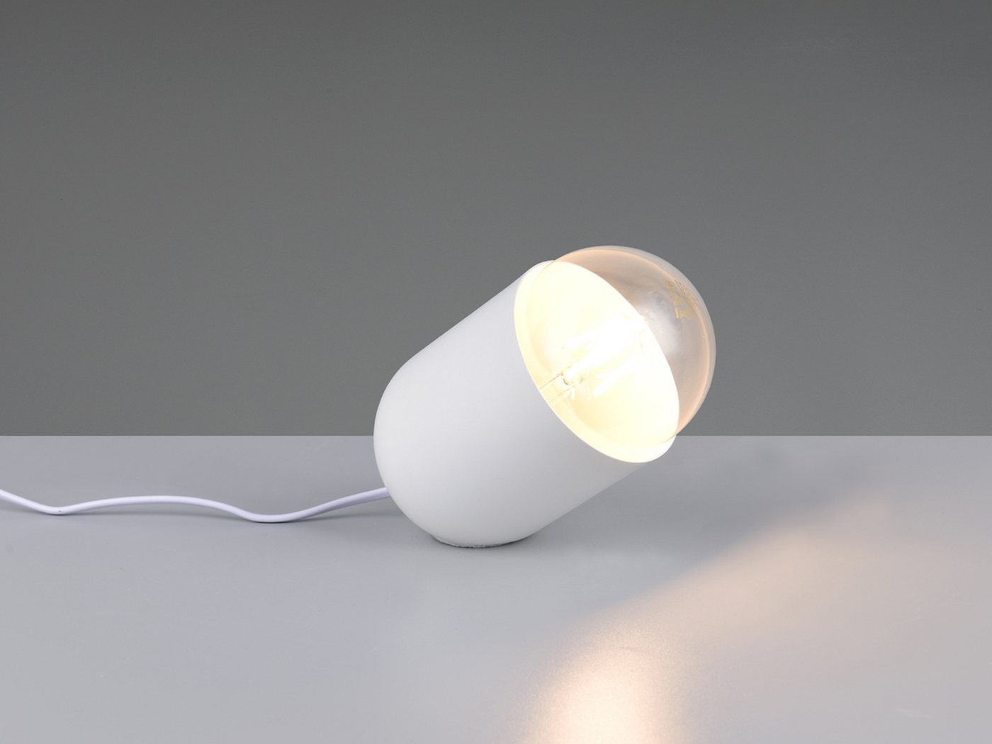 Reality Leuchten LED Nachttischlampe, Dimmfunktion, LED wechselbar, warmweiß, klein-e besondere Tischlampe für die Fensterbank, Höhe 13,5cm – Bild 3 von 5