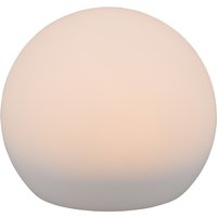 Reality Leuchten LED Solarleuchte MELO, Kugel Gartenleuchte Akku Solar, mit Erdspieß, Fernbedienung, Farbwechsel, Fernbedienung, Infrarot inkl., Memoryfunktion,