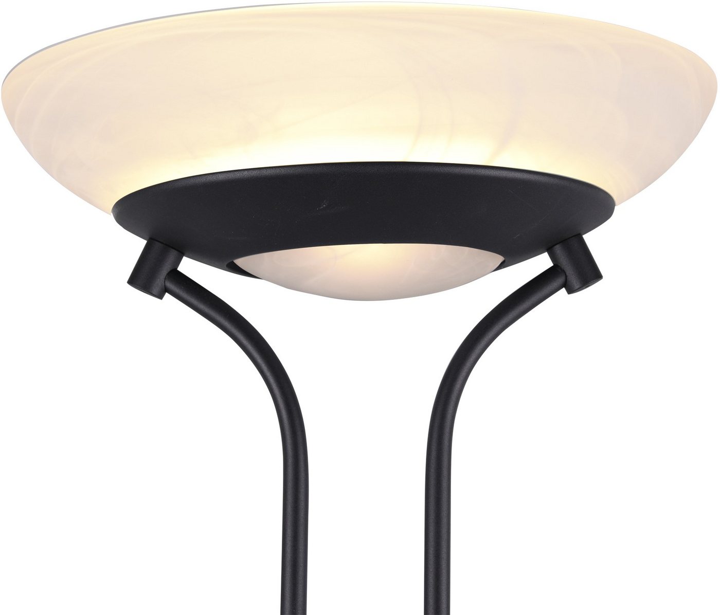 Reality Leuchten LED Stehlampe Orson, Dimmer, Lesearm, LED fest integriert, Warmweiß, Getrennt schaltbar,integrierter Dimmer,Memory Funktion – Bild 4 von 5