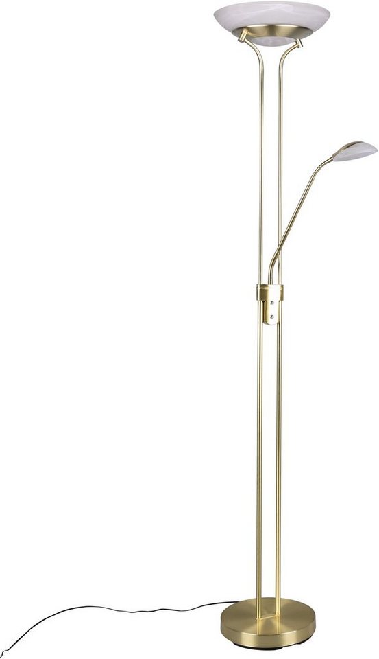 Reality Leuchten LED Stehlampe Orson, Dimmer, Lesearm, LED fest integriert, Warmweiß, Getrennt schaltbar,integrierter Dimmer,Memory Funktion – Bild 2 von 5
