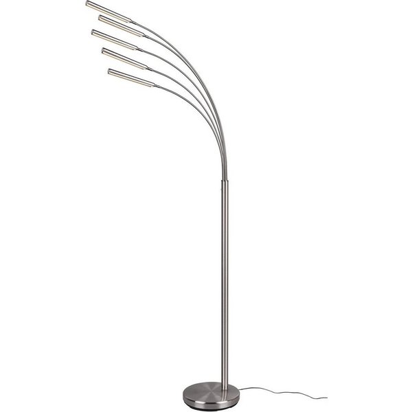 Reality Leuchten LED Stehlampe Reed, Dimmer, Ein-/Ausschalter, Memoryfunktion, mehrere Helligkeitsstufen, LED fest integriert, Warmweiß, Sensordimmer, Memory Fu