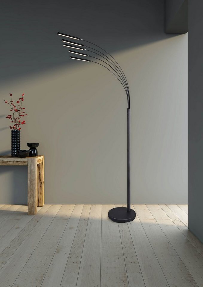 Reality Leuchten LED Stehlampe Reed, Dimmer, Ein-/Ausschalter, Memoryfunktion, mehrere Helligkeitsstufen, LED fest integriert, Warmweiß, Sensordimmer, Memory Fu – Bild 2 von 5