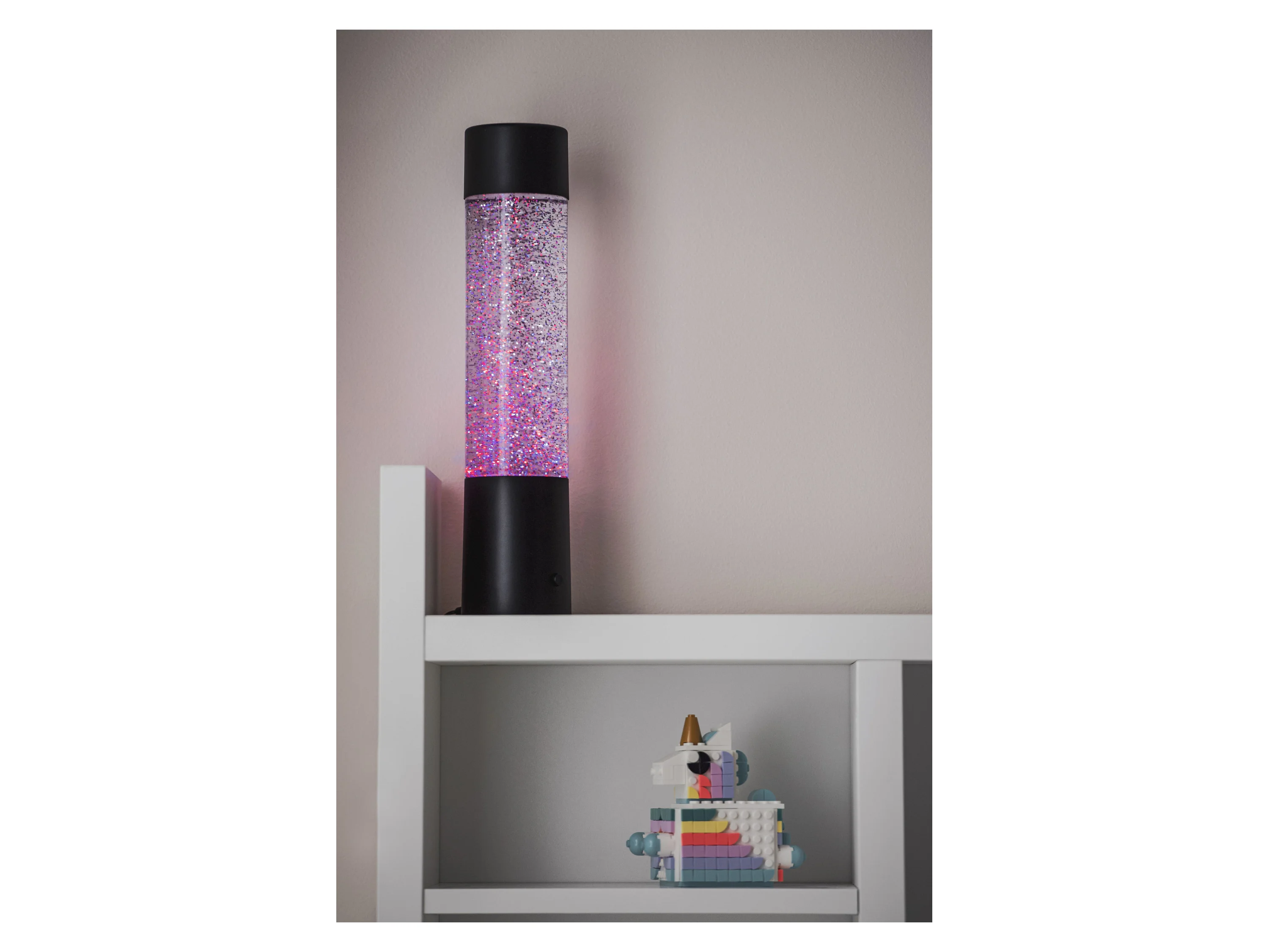 Reality Leuchten LED Tischleuchte GLITTER, LED Wassersäule mit RGB Farbwechsel Glitzeroptik Kinderzimmer, Ein-/Ausschalter, Farbwechsel, LED fest integriert, RG – Bild 2 von 4