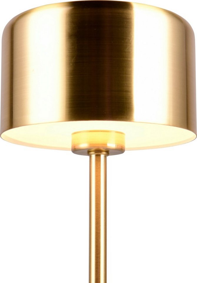 Reality Leuchten LED Tischleuchte JEFF, Dimmfunktion, USB-Ladefunktion, LED fest integriert, Warmweiß, Akku Tischlampe mit USB-C Anschluss, Touchdimmer 4 Stufen – Bild 3 von 5