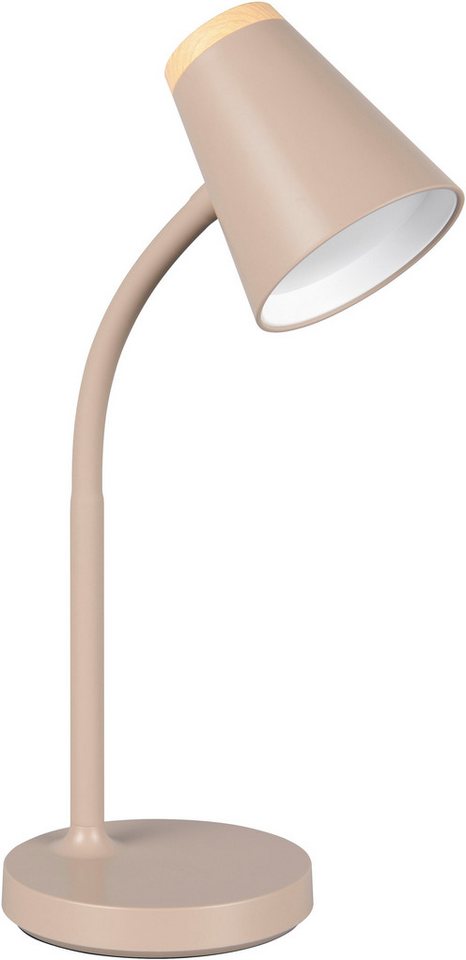 Reality Leuchten LED Tischleuchte PONGO, LED Tischleuchte m. Kippschalter, 4,5W 500 Lumen 3000K warmweiß, Ein-/Ausschalter, LED fest integriert, Warmweiß, flexi – Bild 3 von 5