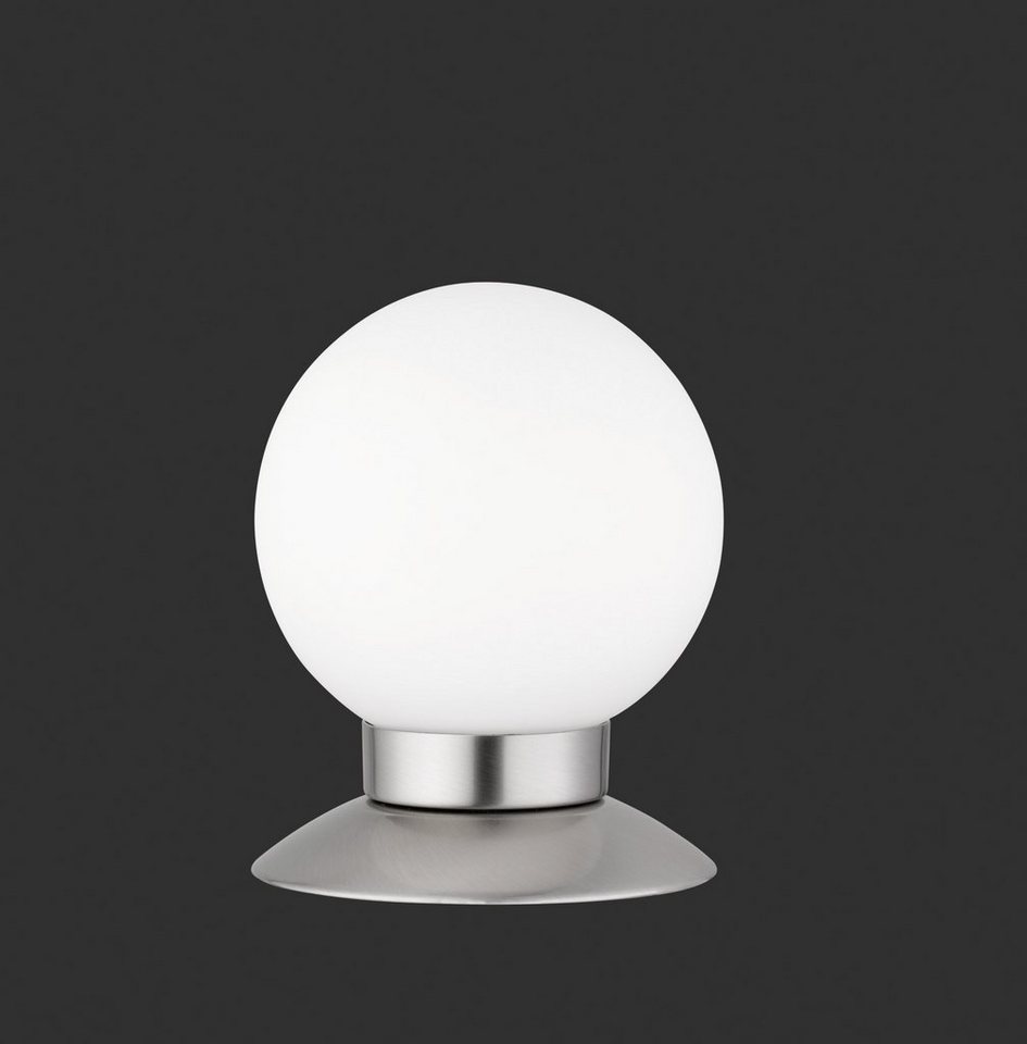 Reality Leuchten LED Tischleuchte Princess, Dimmfunktion, LED fest integriert, Warmweiß, Kugelförmige Glas-Tischlampe mit 4 fach TOUCH-Dimmer – Bild 2 von 4