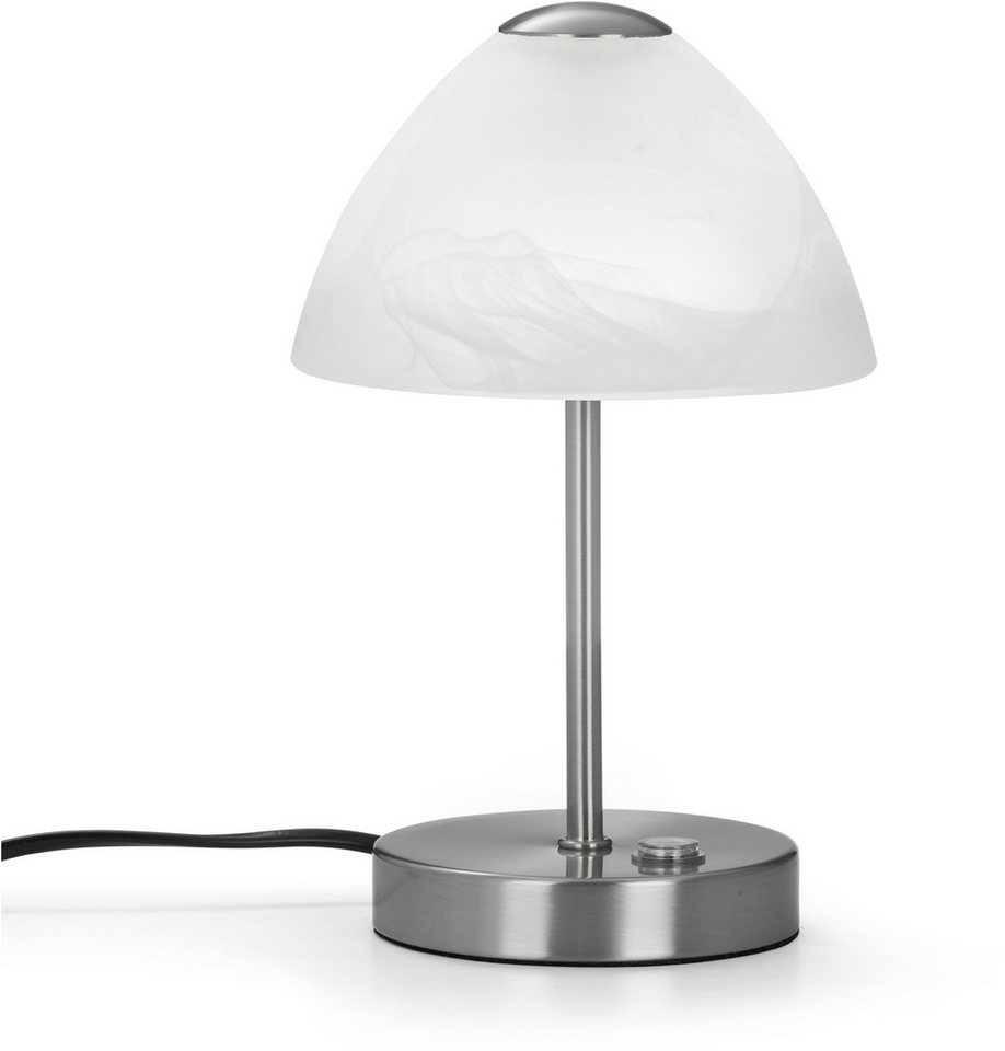 Reality Leuchten LED Tischleuchte Queen, Dimmfunktion, LED fest integriert, Warmweiß, Tischlampe mit 4 fach TOUCH-Dimmer in klassischem Design – Bild 5 von 5