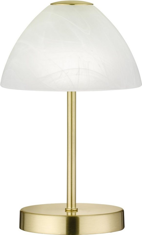 Reality Leuchten LED Tischleuchte Queen, Dimmfunktion, LED fest integriert, Warmweiß, Tischlampe mit 4 fach TOUCH-Dimmer in klassischem Design – Bild 3 von 5
