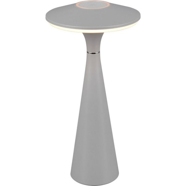 Reality Leuchten LED Tischleuchte TORREZ, Dimmfunktion, USB-Ladefunktion, LED fest integriert, warmweiß - kaltweiß, in-Outdoor Akku Tischlampe mit USB-C, dimmba