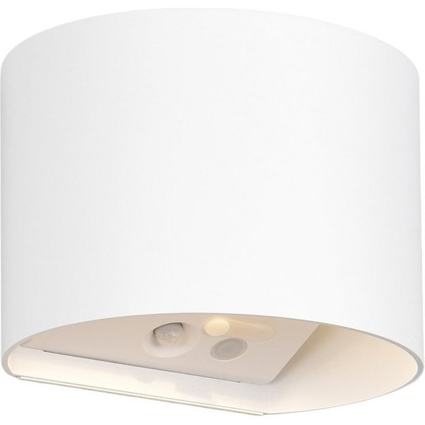Reality Leuchten LED Wandleuchte, Bewegungsmelder, LED fest integriert, Warmweiß, Akku ohne Strom-Anschluss kabel-los innen mit Bewegungsmelder, H: 10cm