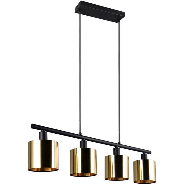 Reality Leuchten Pendelleuchte JASON, Hängelampe Esszimmerlampe, 4-flammig, exkl. 4xE14 max 10W, Leuchtmittel wechselbar, warmweiß - kaltweiß, höhenverstellbar 