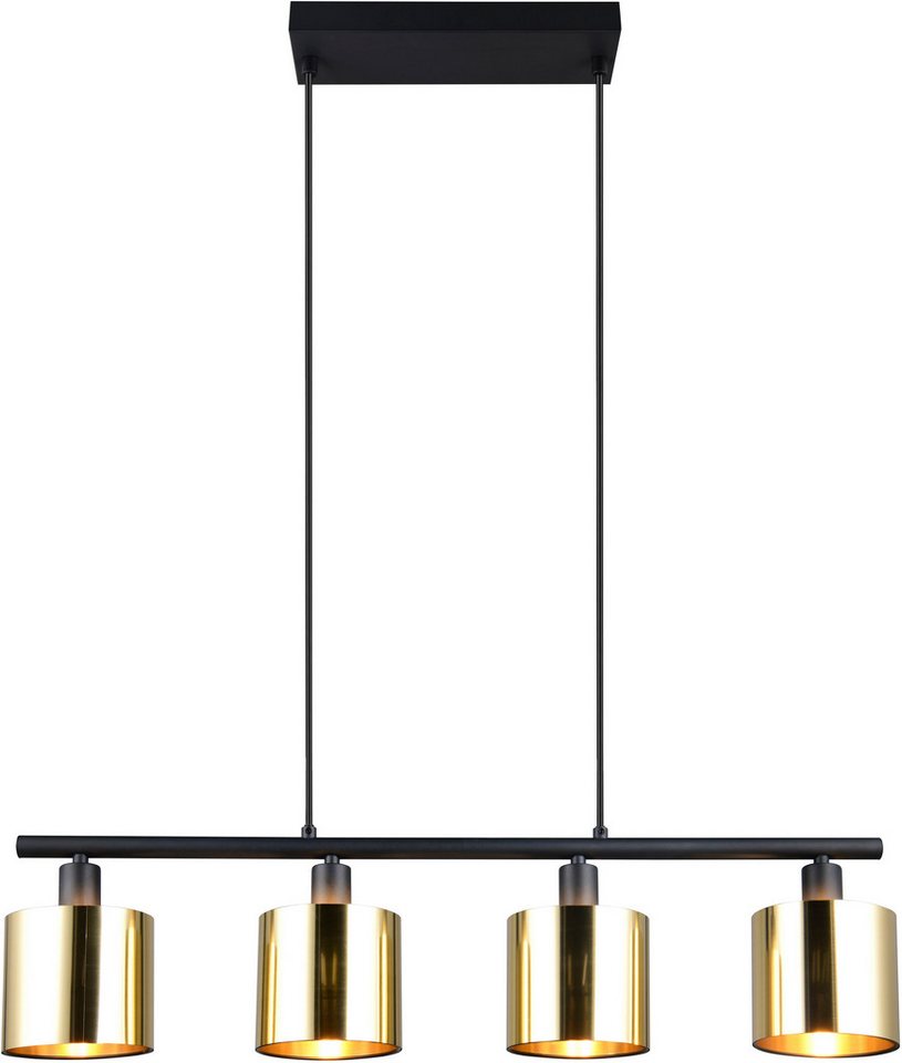 Reality Leuchten Pendelleuchte JASON, Hängelampe Esszimmerlampe, 4-flammig, exkl. 4xE14 max 10W, Leuchtmittel wechselbar, warmweiß - kaltweiß, höhenverstellbar  – Bild 5 von 5