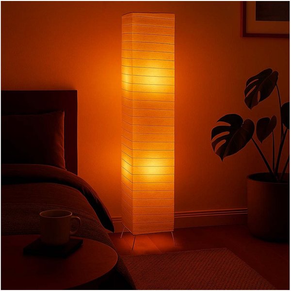 Reality Leuchten Stehlampe, Leuchtmittel nicht inklusive, Stehleuchte Papier Wohnzimmerleuchte Beistellleuchte Schlafzimmer