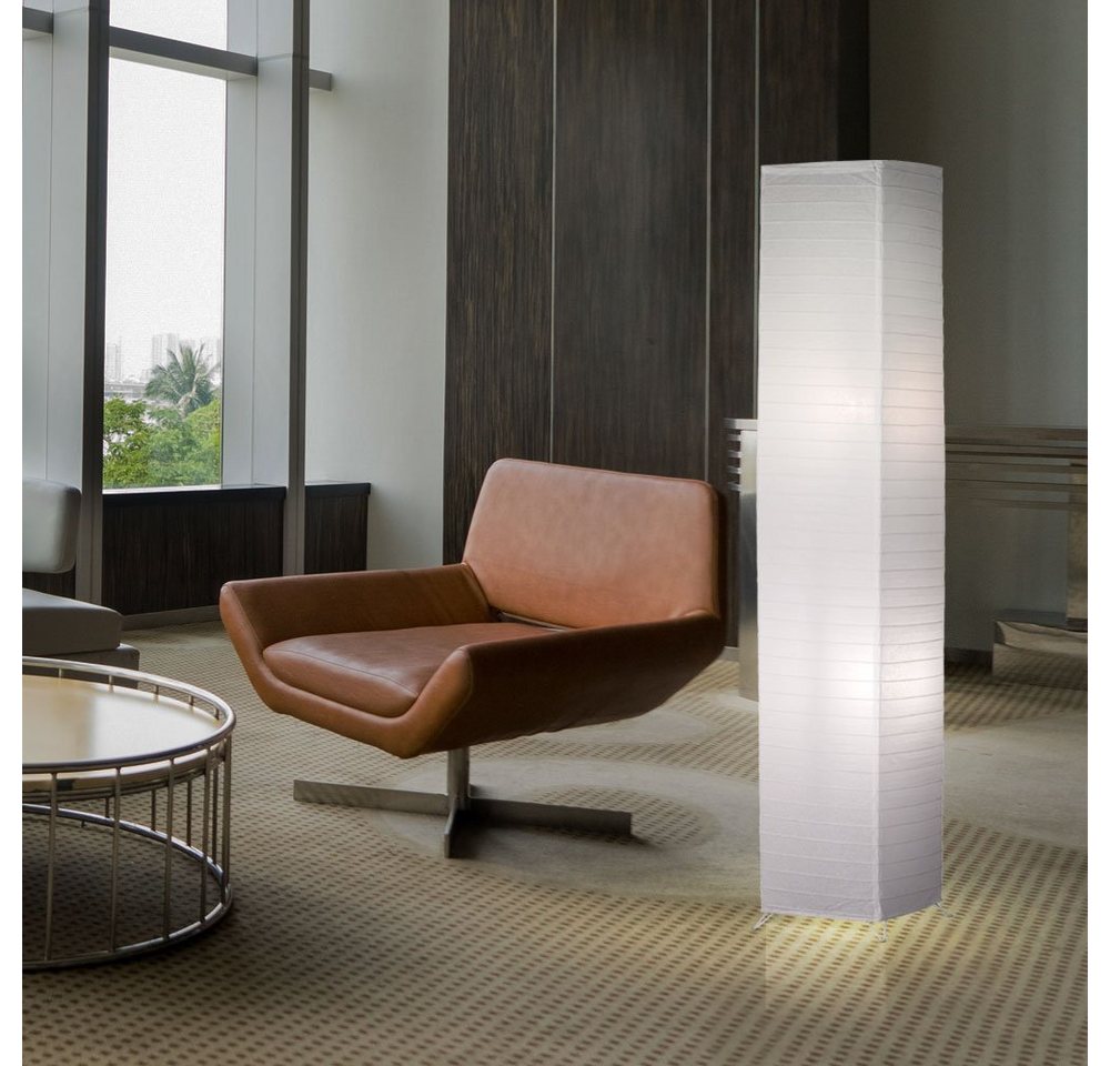 Reality Leuchten Stehlampe, Leuchtmittel nicht inklusive, Stehleuchte Papier Wohnzimmerleuchte Beistellleuchte Schlafzimmer – Bild 5 von 5