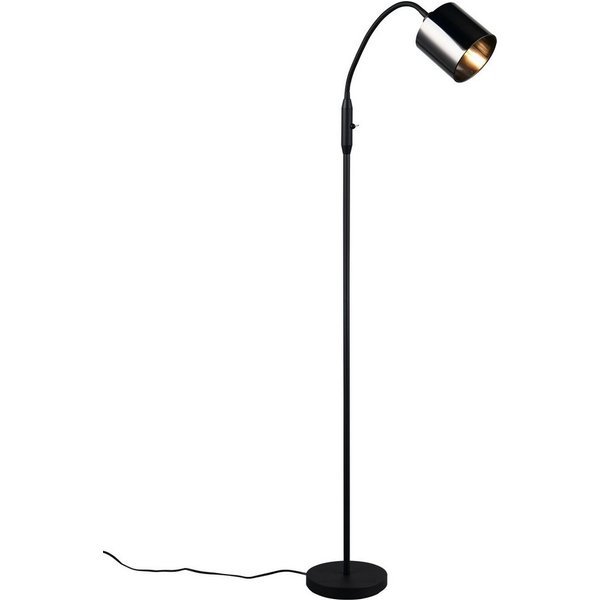 Reality Leuchten Stehlampe JASON, Stehleuchte 1-flammig exkl 1x E14 max 10W, Höhe 130cm, Ø 20cm, Ein-/Ausschalter, Leuchtmittel wechselbar, warmweiß - kaltweiß,