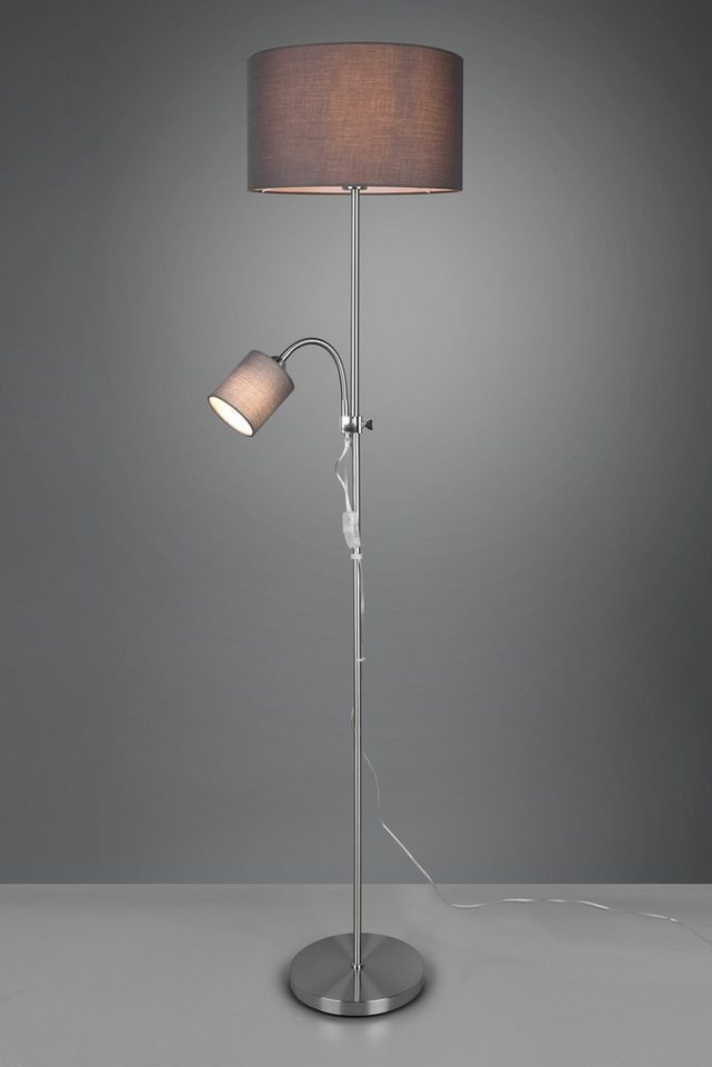 Reality Leuchten Stehlampe OWEN, Ein-/Ausschalter, ohne Leuchtmittel, Getrennt schaltbar, Lesearm flexibel, Höhe 160 cm – Bild 3 von 5