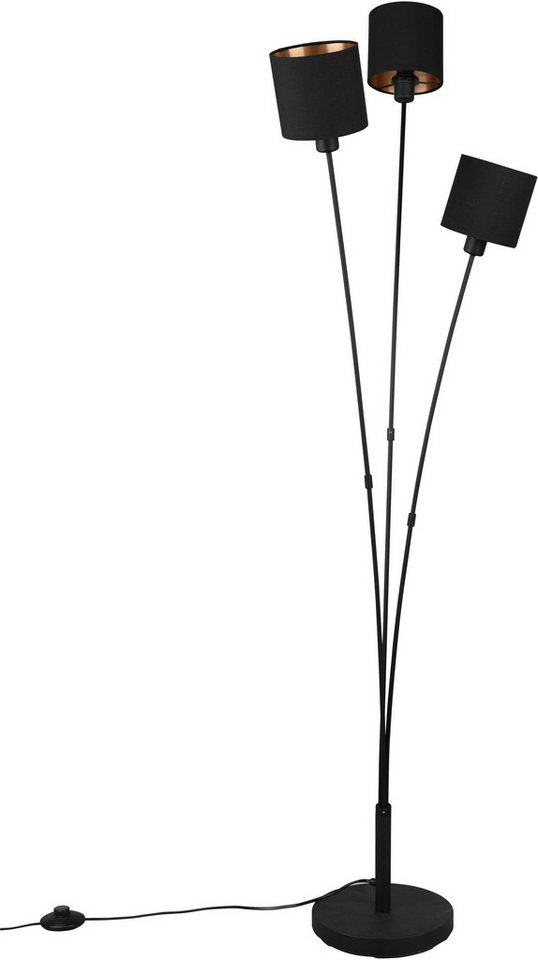 Reality Leuchten Stehlampe Tommy, Stehleuchte 5-flammig, E14 max 40W mit Fussschalter, Ein-/Ausschalter, Leuchtmittel wechselbar, warmweiß - kaltweiß, Stehlampe – Bild 2 von 3