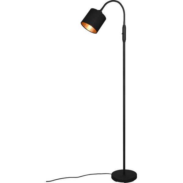 Reality Leuchten Stehlampe Tommy, Bogenleuchte 1-flammig, exkl 1x E14 max 40W, mit Kippschalter, Ein-/Ausschalter, Lesearm, Leuchtmittel wechselbar, warmweiß - 