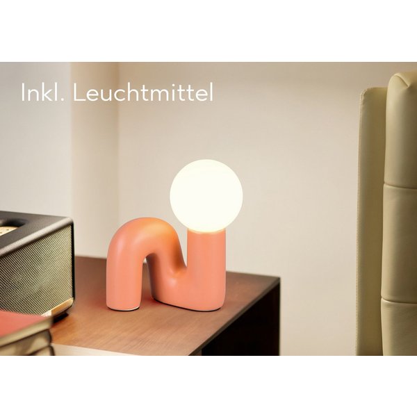 Reality Leuchten Tischleuchte QUINN, Keramik Tischlampe m. Glasschirm, Set inkl 2xG9 Leuchtmittel 3W, Ein-/Ausschalter, Leuchtmittel wechselbar, Warmweiß, Desig
