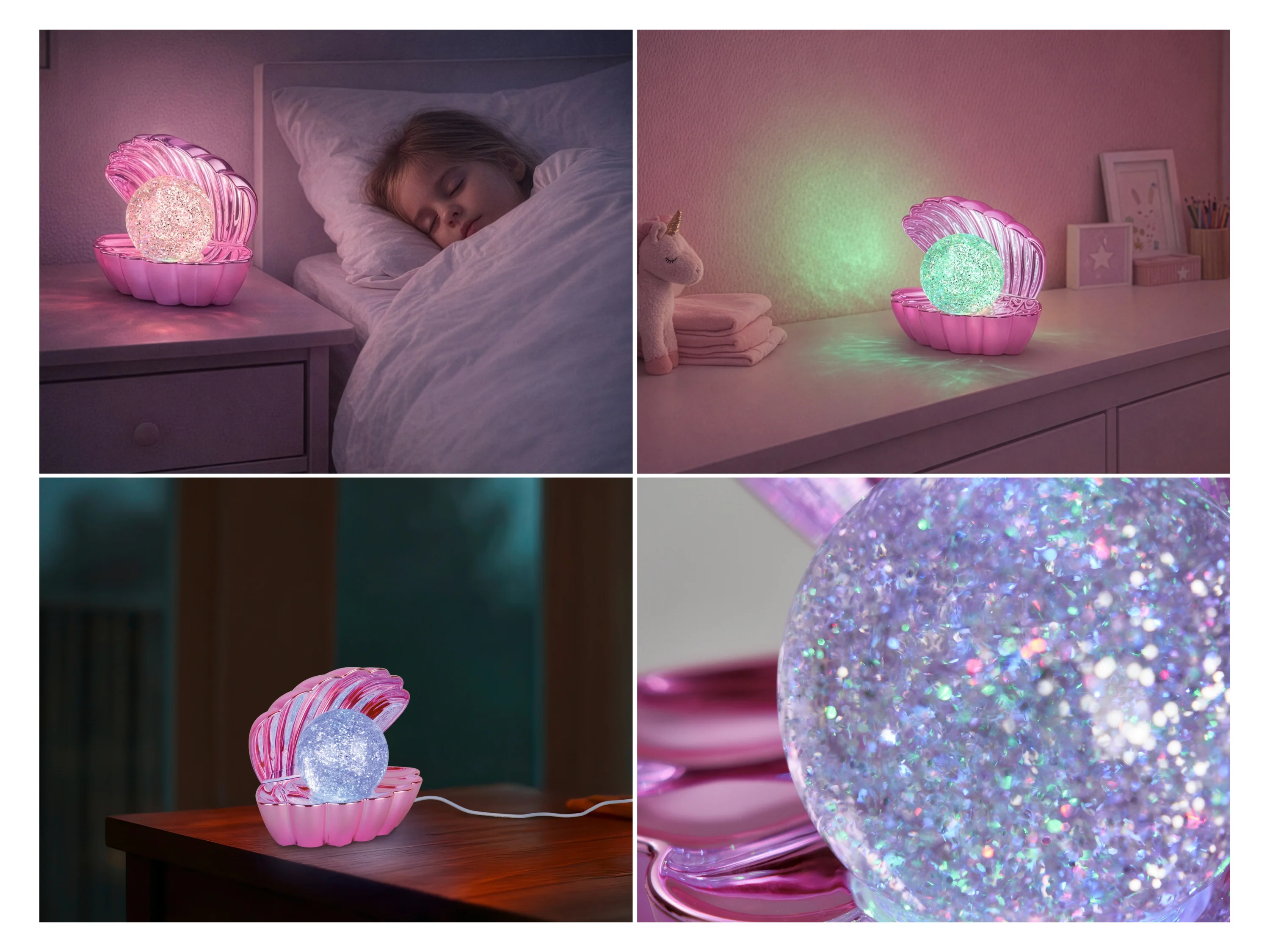 REALITY LEUCHTEN Tischleuchte Shelly Farbwechsel (Pink, 14,5 cm) – Bild 2 von 4