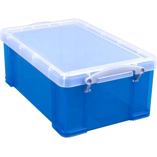 Aufbewahrungsbox, 9l, blau/transparent