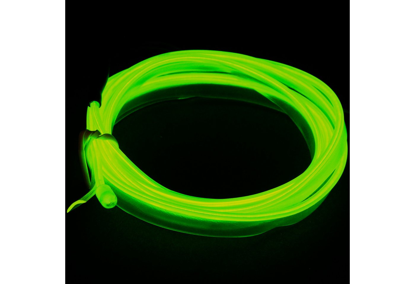 RECAMBO LED-Stripe-Profil Innenraumbeleuchtung Auto, Ambiente Beleuchtung, EL Wire, 6m, Ice Blau, für Armaturenbereich Türverkleidungen Fußraum Kofferraum – Bild 3 von 5