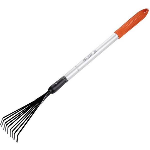 Black + Decker Rechen BLACK+DECKER Teleskop-Rechen, (1x Harke)