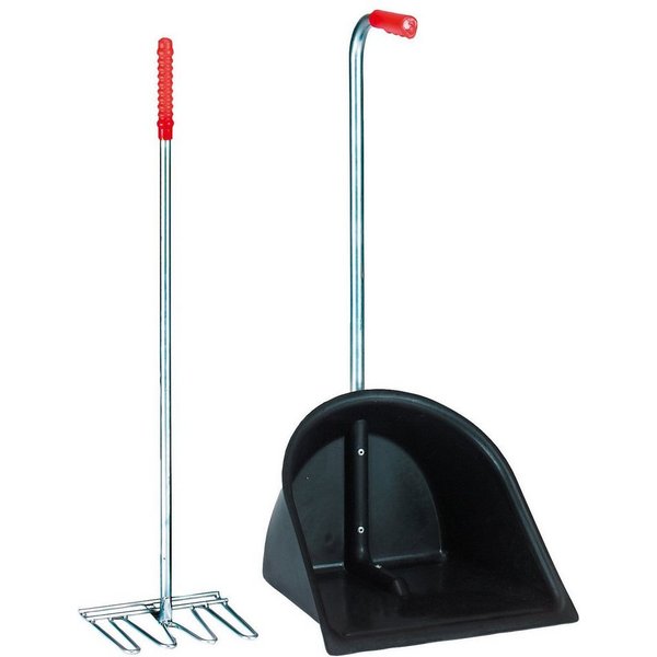 Kerbl Rechen KERBL Mistboy schwarz Höhe 75 cm, Mistkratzer für die Reinigung von