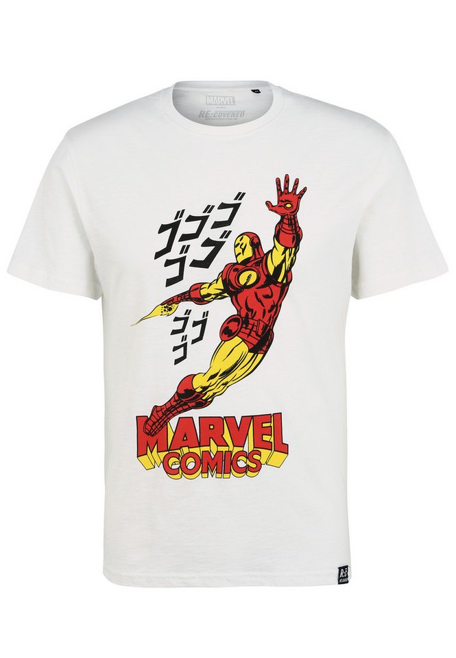 Recovered T-Shirt Marvel Comics Iron Man Japan mit angesagtem Iron Man Japan-Aufdruck – Bild 2 von 3