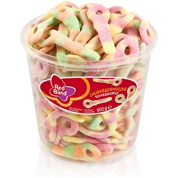 Red Band Süßigkeit, Red Band Zauberschnuller Schaumzucker mit Fruchtgeschmack 900g