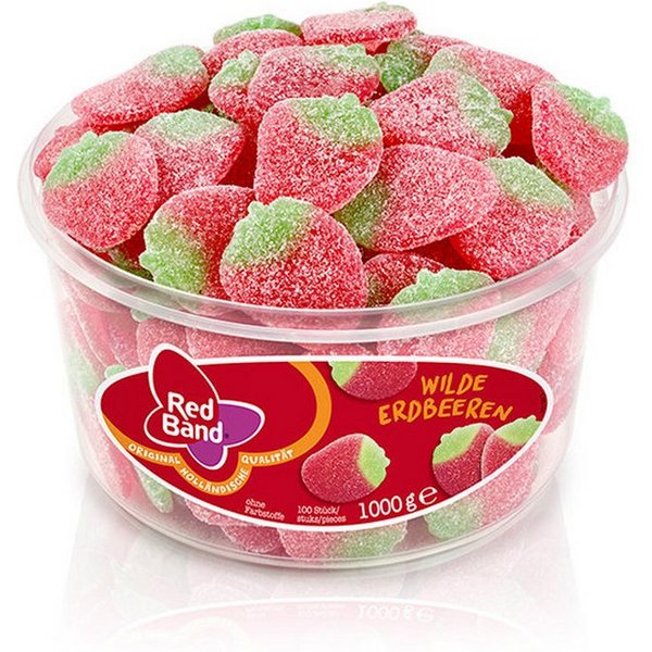 Red Band Süßigkeit, Red Band Wilde Erdbeeren gezuckertes süsses Fruchtgummi 1000g