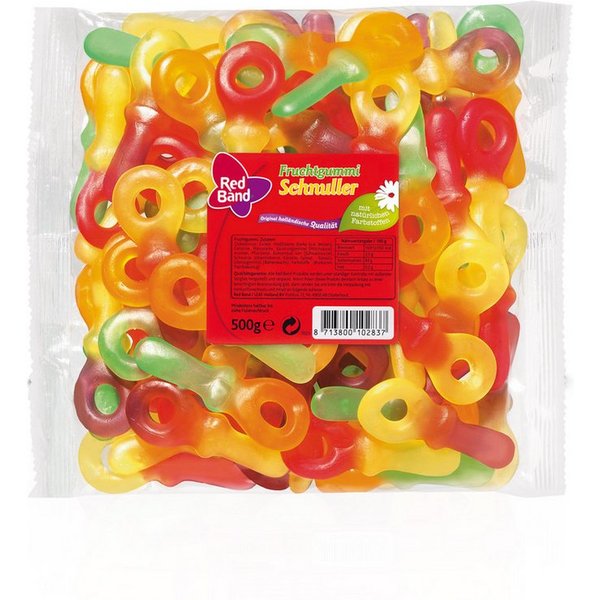 Red Band Süßigkeit, Red Band Fruchtgummi Schnuller Minis fruchtige Kombination 500g