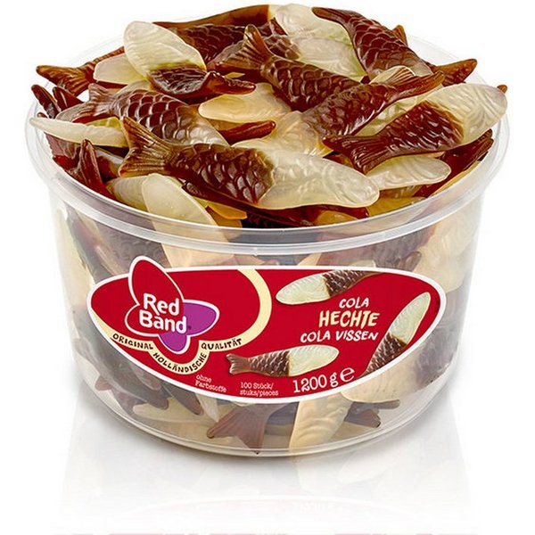 Red Band Süßigkeit, Red Band Cola Hechte Fruchtgummi Fische mit Colageschmack 1200g