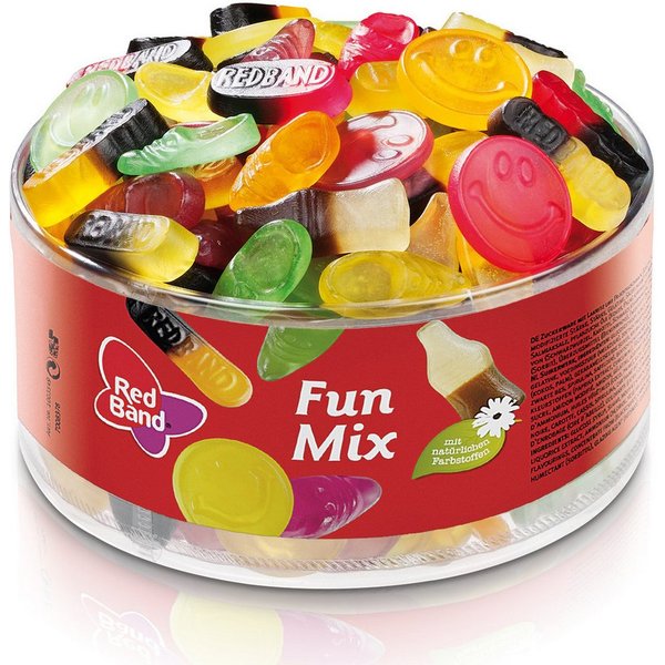 Red Band Süßigkeit, Red Band Fun Mix Mischung Lakritz und Fruchtgummi Sorten 650g