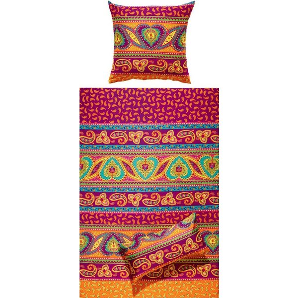 REDBEST Bettwäsche Bettwäsche, Mako-Satin, Satin Paisley/Ornamente