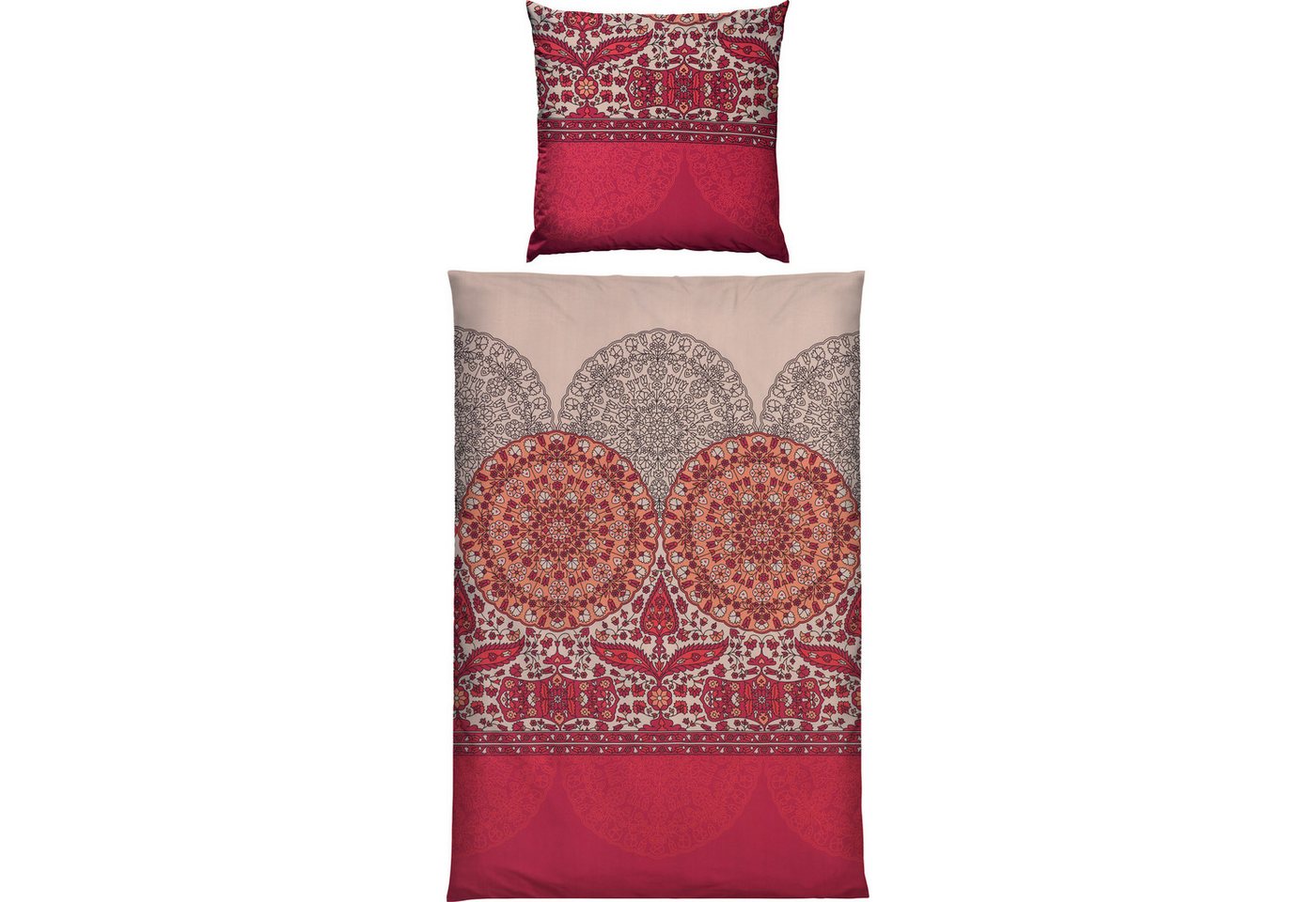 REDBEST Bettwäsche Bettwäsche, Mako-Satin, Satin Paisley/Ornamente – Bild 2 von 5
