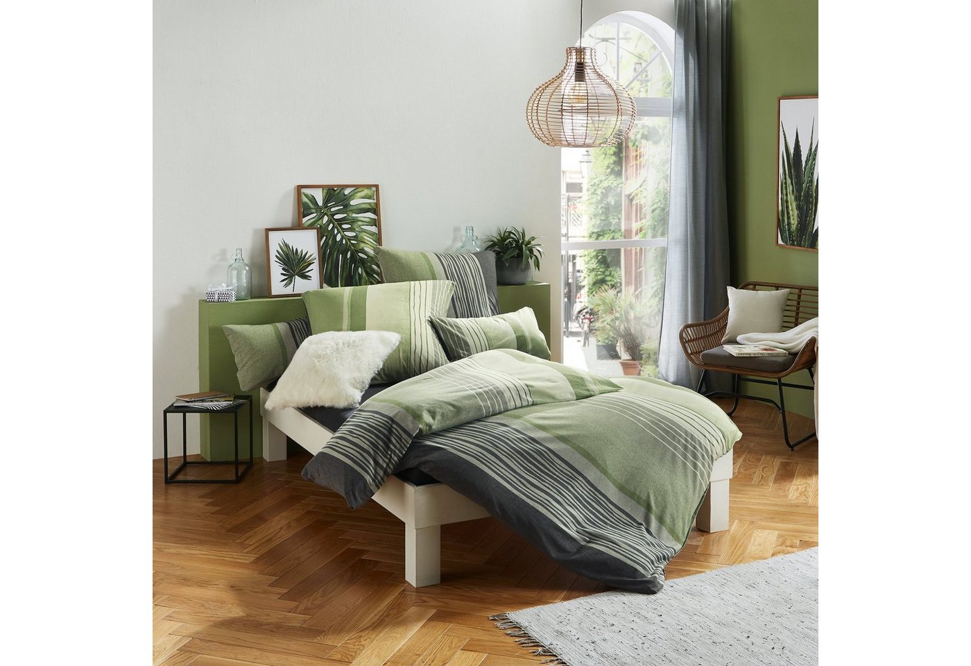 REDBEST Bettwäsche Bettwäsche, Jersey, Single-Jersey Streifen – Bild 4 von 5